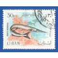 Lebanon- Used- 30p- Thematic- Fauna- Fish