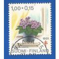 Finland 1981 The prevention of tuberculosis - Flowers-Single Stamp- Thematic-Flora-Flowers