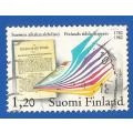 Finland 1982 The 100th anniversary of the periodical press -Used-1982-Single Stamp- Thematic-Symbol