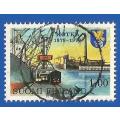 Finland 1978 The 100th Anni. of the town of Kotka -Used-Single Stamp- Thematic-Harbour-Factory-Ship