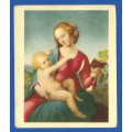 Vintage-Collectable-1xCigarette/Tobacco Card-Famous works of Art-No12-Madonna Della Colonna