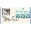 United Nations-FDC-1956 WHO Marginal piece -Used-Post Mark-New York-Collectable-Thematic-Symbol