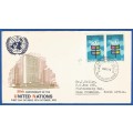 United Nations-FDC-1970 25th Anni of the UN -Used-Post Mark-New York-Collectable-Thematic-Symbol