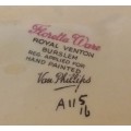 Royal Venton Floretta Ware Burslem Poppy design -Hand Painted-Van Phillips Collectable-Vintage