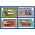 Bailiwick Of Guernsey 1979 The 100th Anni.of the Public Transport -MNH-Thematic-Train-Bus-Vehicle