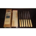 Joseph Rodgers and Sons BOX -SHEFFIELD-Cutlery-6 x Knives-Collectable-Vintage