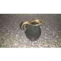 Crescent Ware pottery Black and gold trim Vintage-Collectable-Small Ornament