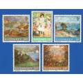 Guernsey 1983 Paintings of Renoir -MNH-Thematic-Places of Interest-Art-Paintings