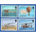 Jersey 1973 Airplanes -MNH-Thematic-Transport-Planes