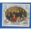 Jersey 1972 Royal Silver Wedding -20p-Used-Thematic-Famous People