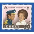 Jersey 1973 Royal wedding -20p-Used-Thematic-Famous People