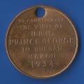 Medallions-Commemorative-1934-The Visit of H.R.H Prince George to Durban