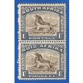 Union of South Africa SACC119 vertical pair -MM-1/-Pair-Thematic-Transport-Horse