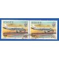 Jersey 1984 Airplanes -Pair-Used-Thematic-Transport-Plane