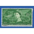 England 1958  British Empire and Commonwealth Games -Used-Cancel-Thematic-Famous Person-Symbol