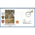 RSA-S A Army-FDC-Cover-No17-Signed-Danie Theron Combat School-No1832of5000-Thematic-Army-Military