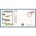 South African Air Force-FDC-Cover-No29c-Signed-1987-No3158of7000-Thematic-Military-Plane-Air Force