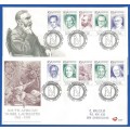 RSA-South African Nobel Laureates-SACC6.46 + 6.47-1996-FDC-Cover-Addressed-Thematic-Famous People