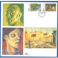 RSA-Gerard Sekoto Artist-SACC6.33+6.34-1996-FDC-Cover-Thematic-Art-Painting