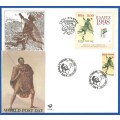 RSA-World Post Day-SACC6.24a+6.24b-1995-FDC-M/S-Cover-Thematic-Symbol