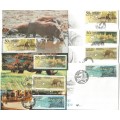 RSA-Tourism-SACC6.8/10/12/13 + PostCards-Post Cards-1995-FDC-Thematic-Places of Interest
