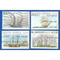 RSA-Used-1999-SACC 1188-1191-Sailing the Southern Oceans-Thematic-Ship-Navy