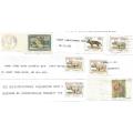 RSA-Bulklot-Used-Postmarks-Slogans-Cancel-Thematic-Fauna-Flora-Building