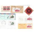 RSA-Bulklot-Used-Postmarks-Slogans-Cancel-Thematic-Flora-Buildings