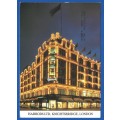 PostCard-Post Card-England Stamps Used-Harrods LTD-KnightsBridge-London-Thematic-Places of Interest
