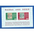 Helvetia 1965 National Philatelic Exhibition NABRA, Bern -MNH-M/S-Thematic-Symbol