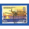 Jersey-Used-Cancel-Thematic-Transport-Plane