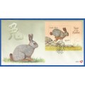RSA-FDC-Cover-1999-M/S-SACC6.93-Year of The Rabbit-Thematic-Fauna-Rabbit