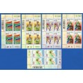 RSA-2000-MNH-Blocks of 4 stamps-SACC1280-1284-Olympic Games 2000-Thematic-Sport-Olympic Games