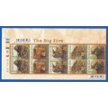 RSA-2001-MNH-Sheetlet-SACC1368-The Big Five Setenant Strip of 5 Stamps-Thematic-Fauna-Big Five