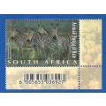 RSA-2001-MNH-SACC1447-South African Natural Wonders-Thematic-Places of Interest-Fauna-Zebras