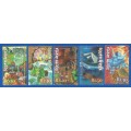 RSA-2001-MNH-SACC1342-1346-Myths and Legends-Thematic-Myths-Legends