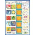 RSA-2001-MNH-SACC1451-Create your own stamp-Sheet-Thematic-Symbol-Art