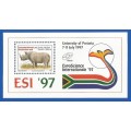 RSA-1997-MNH-M/S-SACC1047-Expo Science Internationale 1997-Thematic-Symbol-Fauna
