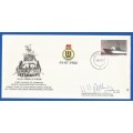 RSA-S A Navy-1982-FDC-Cover No3-S.A.S. Oswald Pirow-Signed-Thematic-Ship-Navy-Military