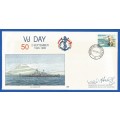 RSA-SA Navy-1995-FDC-Cover No 20-No 362/2500-V-J Day-Signed-Thematic-Famous Person-Navy