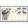 RSA-1997-FDC-SACC1056-1059-NO-6.64-South African Indigenous Cattle-Thematic-Fauna-Cattle