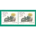 RSA-Stamps-MNH-1988-25c-5th Definitive Issue-Thematic-Flora-Succulents Perf Shifted down