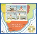 RSA-1988-MNH-M/S-SACC667-Lighthouses-Thematic-Lighthouses