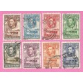 Bechuanaland Protectorate-Used-1938-SACC113-120-Postage-Revenue Issue KGVI-Thematic-Famous Person