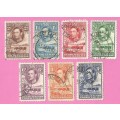 Bechuanaland Protectorate-Used-1938-SACC113-119-Postage-Revenue Issue KGVI-Thematic-Famous Person