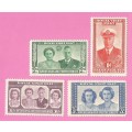 Bechuanaland Protectorate-MM-1947-SACC127-130-Royal Visit-Thematic-Famous People