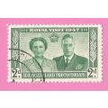 Bechuanaland Protectorate-Used-1947-SACC128-Royal Visit-Thematic-Famous People