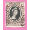 Bechuanaland Protectorate-Used-1953-SACC137-Coronation of QEII-Thematic-Famous Person