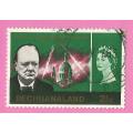 Bechuanaland-Used-1966-SACC191-Churchill Commemoration-Thematic-Famous Person