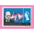 Bechuanaland-Used-1966-SACC190-Churchill Commemoration-Thematic-Famous Person